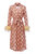 Peach Coat № 23 With Detachable Feathers Cuffs - Peach