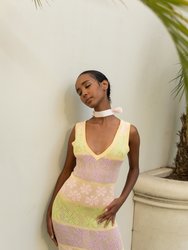 Rainbow Maxi Knit Dress