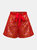 Red Jacquard Shorts - Red