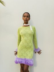 Tropic Knit Dress With Handmade Details