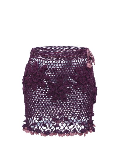 Andreeva Violet Handmade Crochet Mini Skirt product