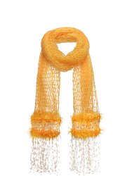 Yellow Cashmere Handmade Knit Shawl - Yellow