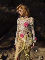 Yellow Handmade Crochet Skirt
