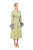 Yellow Jacqueline Coat №22 With Detachable Feathers Cuffs