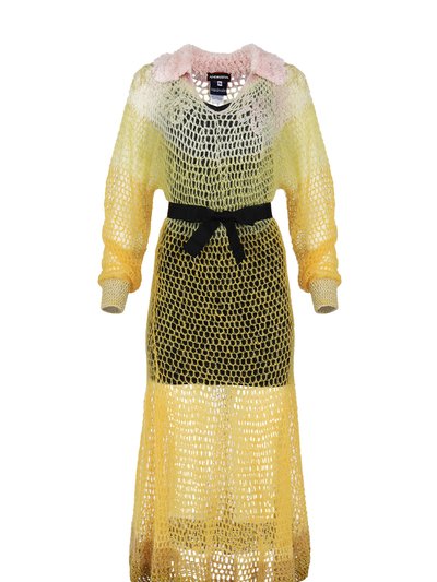 ANDREEVA Yellow Rose Handmade Knit Dress product