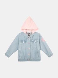 Andy & Evan X Paw Patrol | Sequin Denim Jacket - Light Blue