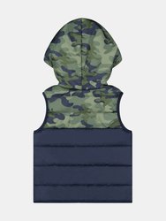 Baby Boys 3-Piece Camo Puffer Vest Set