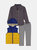 Baby Boys 3-Piece Puffer Vest Set - Blue & Yellow