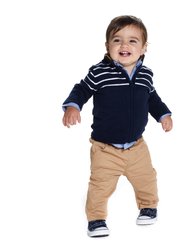 Baby Boys 3-Piece Zip Sweater Set