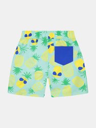 Baby Boys Pineapple Rashguard Swim Set