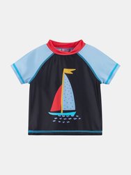 Baby Boys Sailboat Rashguard Swim Set