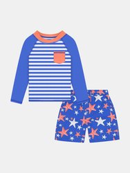 Boys Star Swim Set - Blue