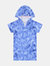 Boys Tie-Dye Shark Terry Pullover - Blue