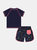 Boys Vintage Neon Swim Set