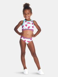 Girls 2-Piece Watermelon Swimsuit