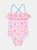 Girls Popsicle Print 1-Piece Swimsuit - Pink