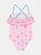 Girls Popsicle Print 1-Piece Swimsuit