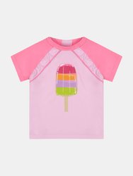 Girls Popsicle Rashguard Swim Set