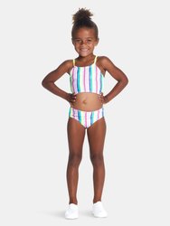 Girls Reversible 2-Piece Swimsuit