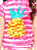 Girls Striped Pineapple 2-Piece Swimsuit