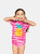 Girls Striped Pineapple 2-Piece Swimsuit