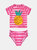Girls Striped Pineapple 2-Piece Swimsuit - Pink