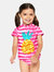 Girls Striped Pineapple 2-Piece Swimsuit