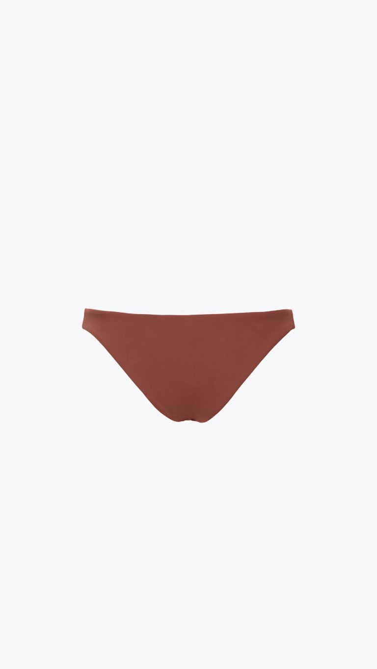 Eighties High Cut Bikini Bottom In Umber