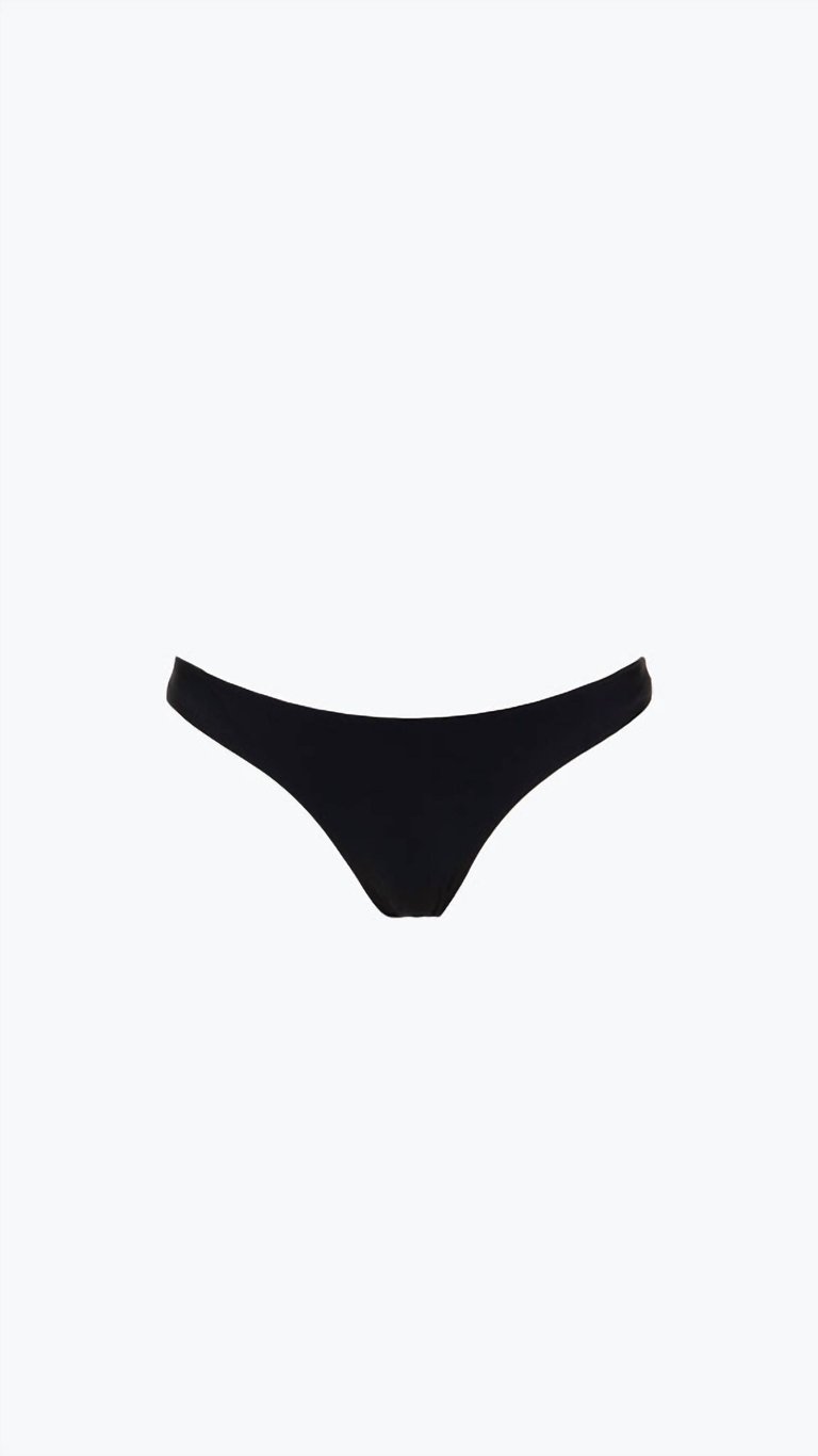 The Hipster Mid-Rise Bottom In Black - Black