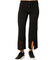 Knit Pant With Middle Silt In Black - Black