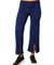 Knit Pant With Middle Silt In Navy - Navy