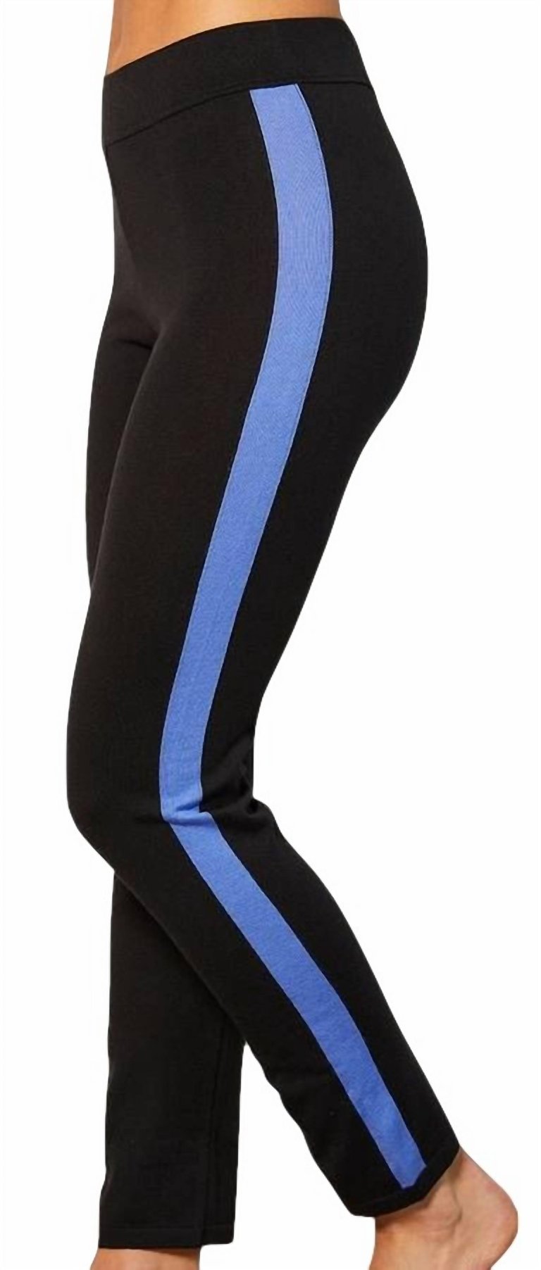 Track Pant In Black/Periwinkle - Black/Periwinkle