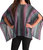 Color Cut-Out Poncho - Teal