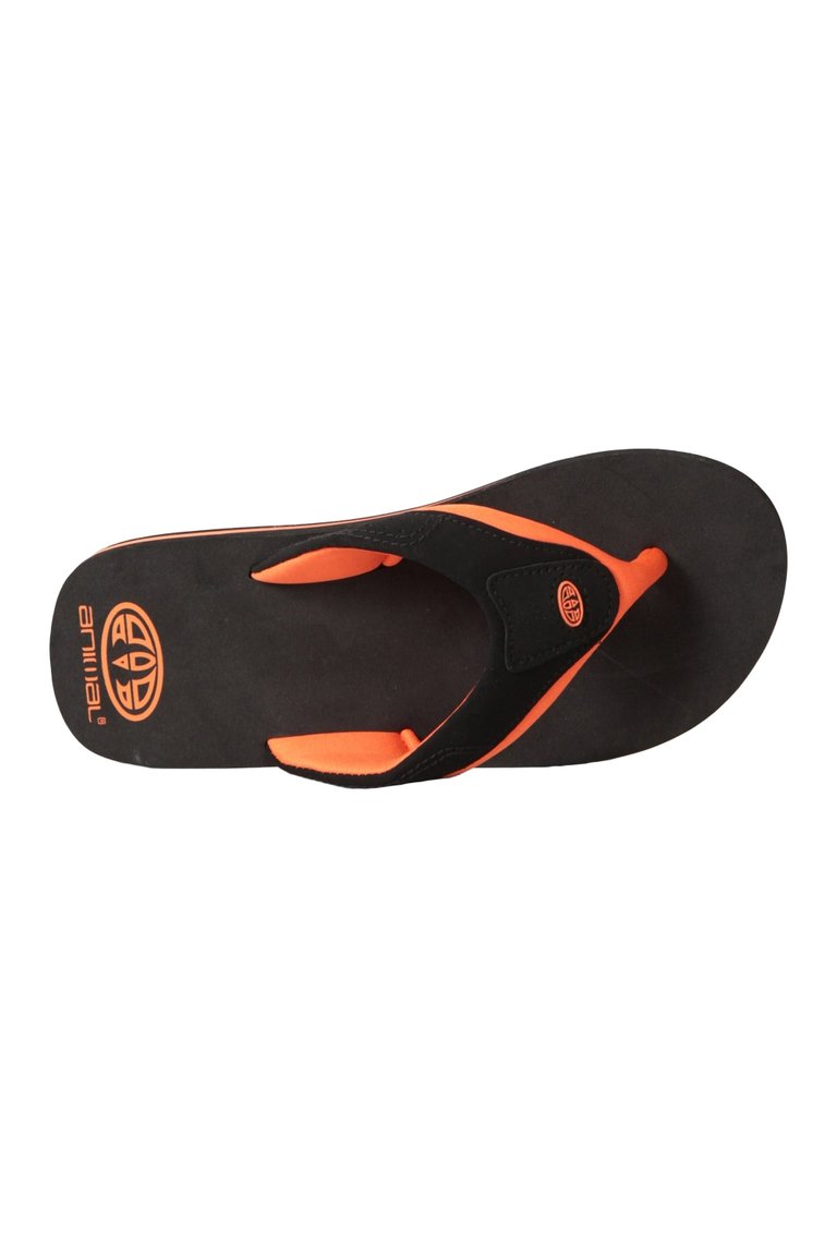 Childrens/Kids Jekyl Recycled Flip Flops - Black