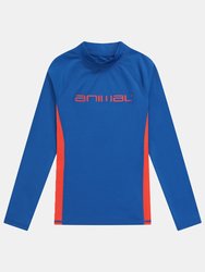 Childrens/Kids Sonny Contrast Rash Guard - Blue