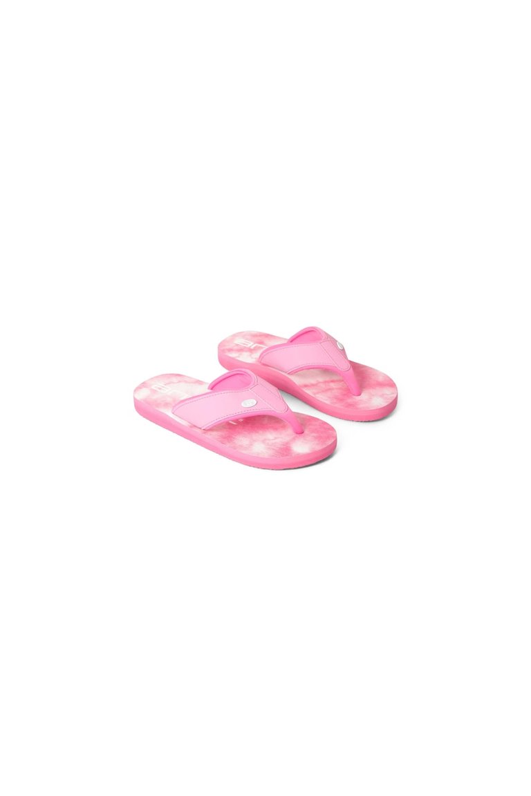 Childrens/Kids Swish Recycled Flip Flops - Fuchsia - Fuchsia