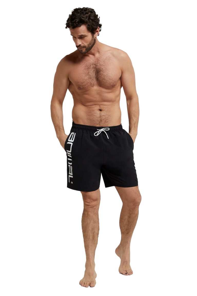 Mens Deep Dive Recycled Boardshorts - Black - Black