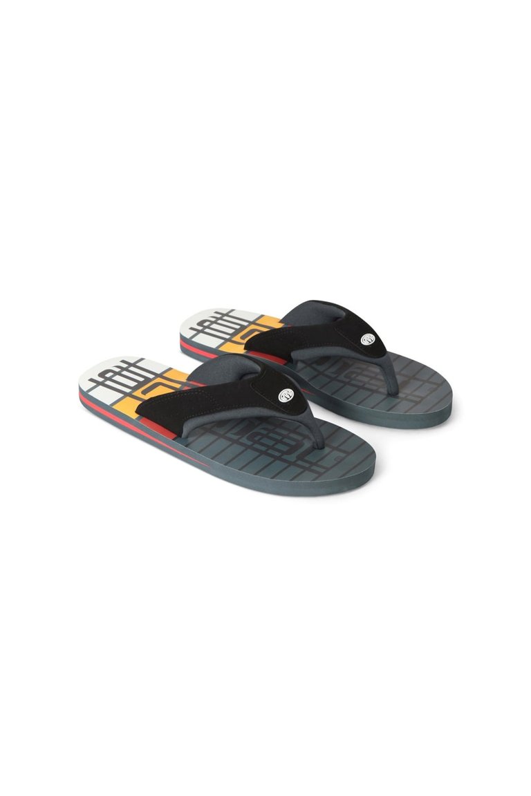 Mens Jekyl Recycled Flip Flops - Dark Gray - Dark Gray