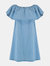 Senorita Woven Dress - Chambray Blue