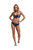 Womens/Ladies Docks Floral Bikini Bottoms - Navy