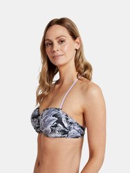 Womens/Ladies Docks Monochrome Bikini Top - Black/White