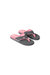 Womens/Ladies Swish Contrast Recycled Flip Flops - Charcoal