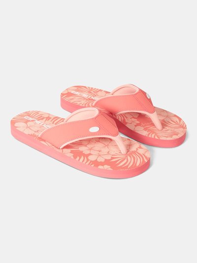 Animal Womens/Ladies Swish Floral Recycled Flip Flops - Fiery Coral product