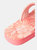 Womens/Ladies Swish Floral Recycled Flip Flops - Fiery Coral