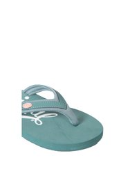 Womens/Ladies Swish Recycled Flip Flops - Green