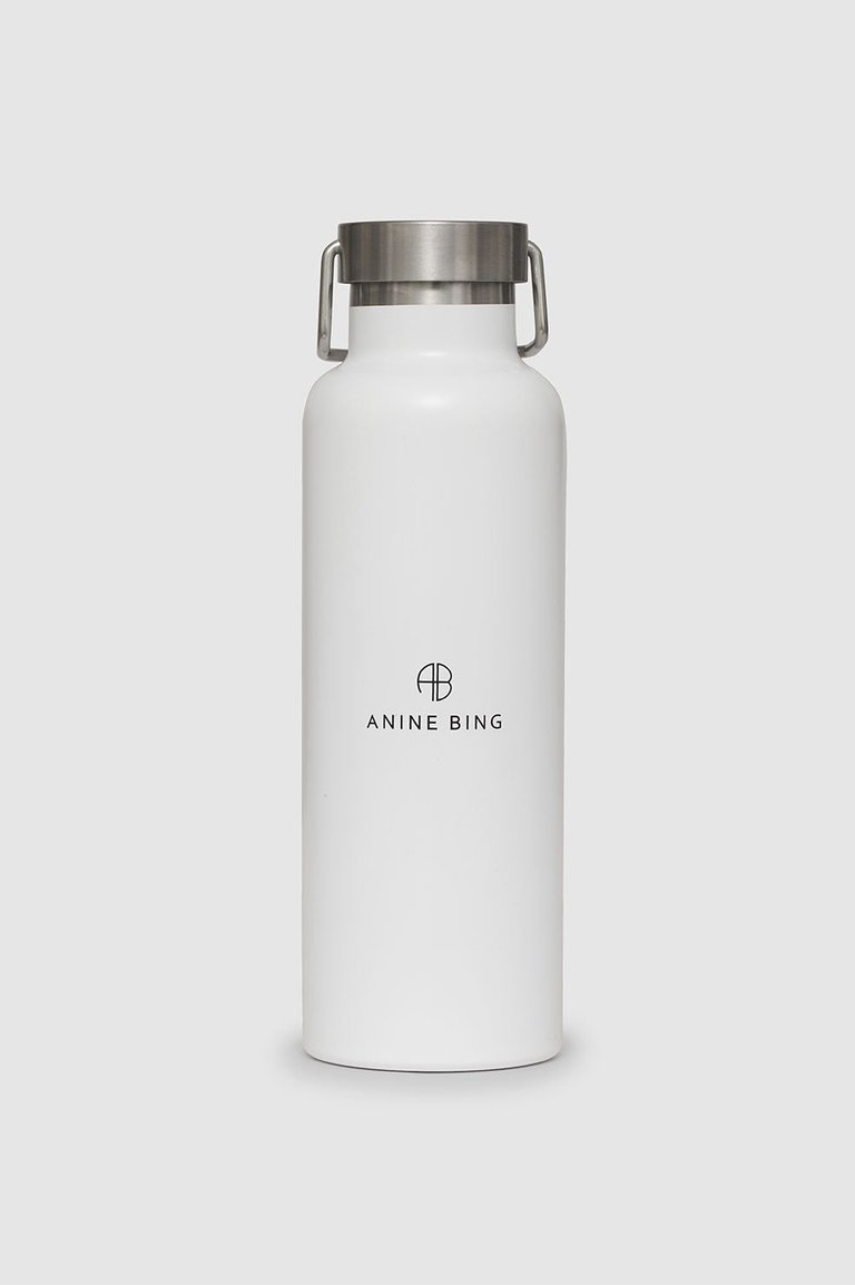 AB Water Bottle - White - White