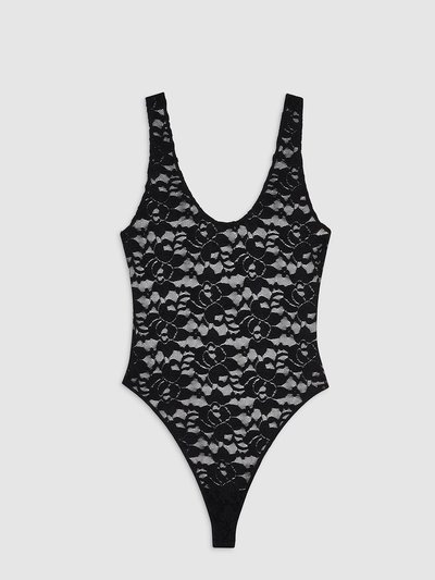 ANINE BING Alysha Bodysuit - Black Floral product