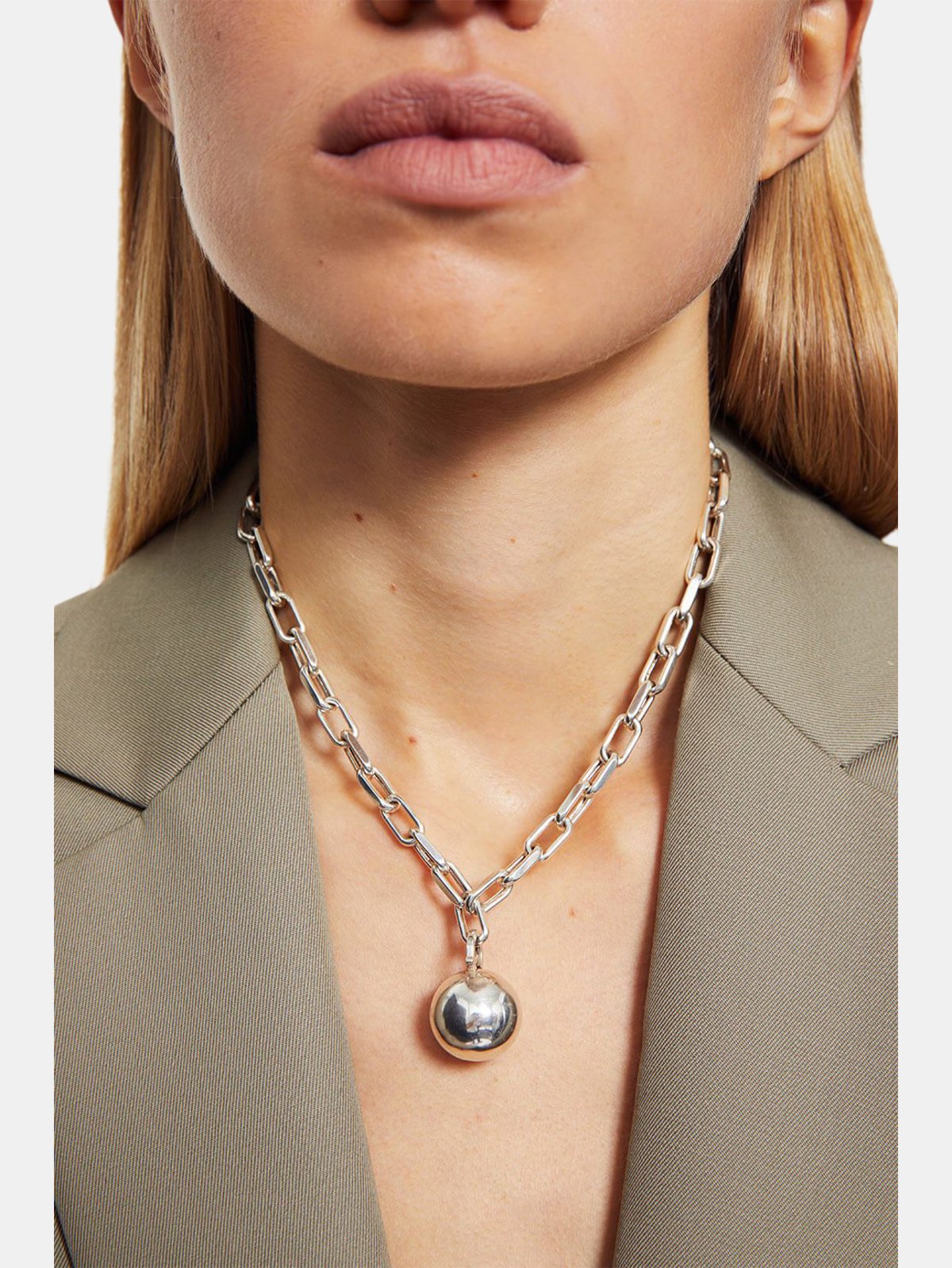 Tiffany Hardwear Freshwater Pearl Necklace in Sterling Silver