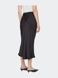 Bar Silk Skirt - Black