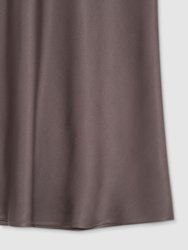 Bar Silk Skirt - Iron